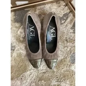 Escarpins AGL Attilio Giusti Leombruni Noir Pointure 37.5 US 7.5 - Cuir - Très Bon état